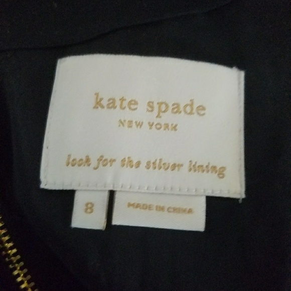 Kate spade black jillian bow waist dress. Sz 8 - Picture 5 of 6